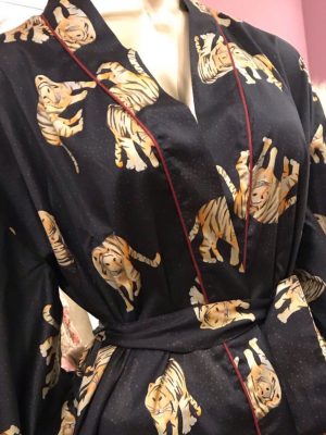 Kimono Midi Estampa Tigre