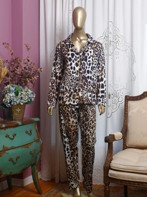 Pijama Leopardo Debrum Preto