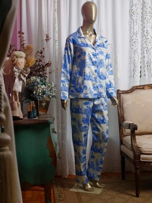 Pijama Toile de Jouy Azul