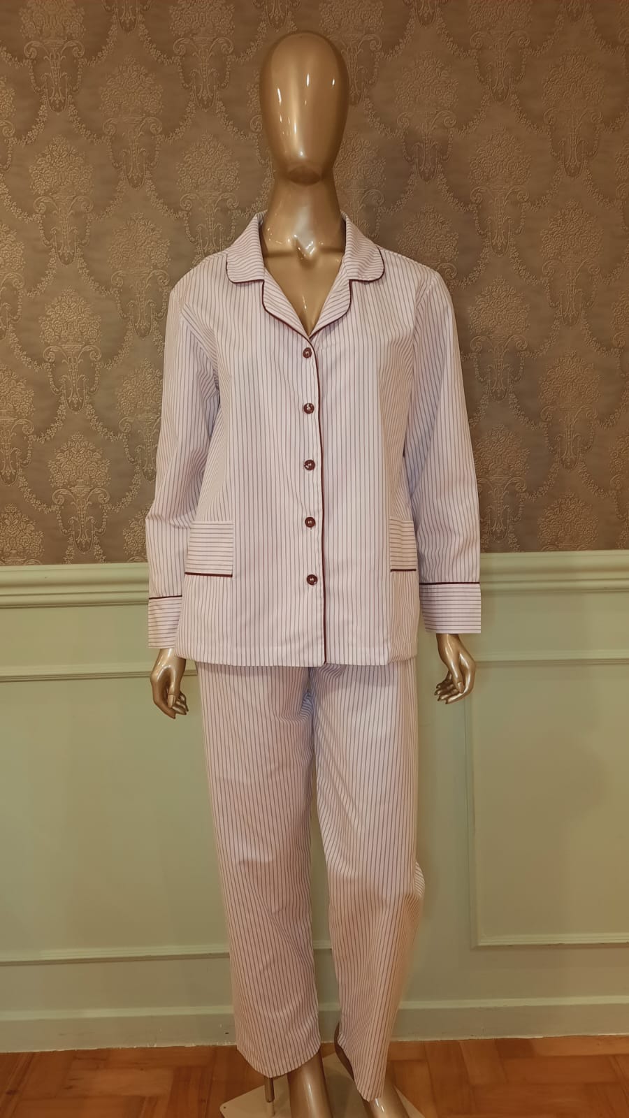 Pijama Pima Rose Stripe - Lillas en Provence