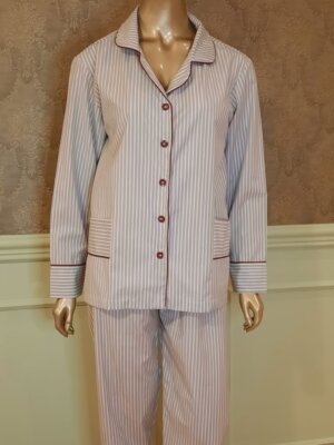 Pijama Pima Gray Stripe